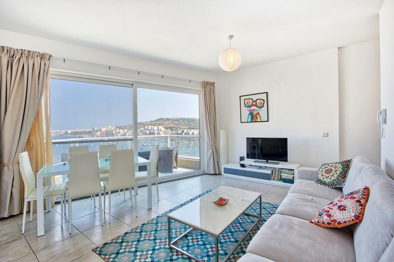 شقة خليج سانت بول  في Hv12 - Sea Front Penthouse المظهر الخارجي الصورة